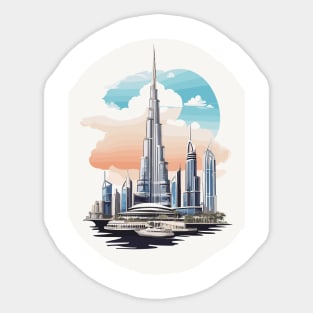 Dubai Burj Khalifa Sticker